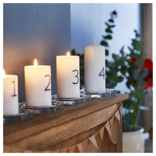Simple and Elegant Unscented Pillar Candle