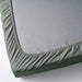Grey-Green Cotton Fitted Sheet from IKEA DVALA