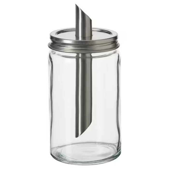 an image of the IKEA CITRONHAJ Sugar Shaker, clear glass/stainless steel, 15 cm (6 inches):