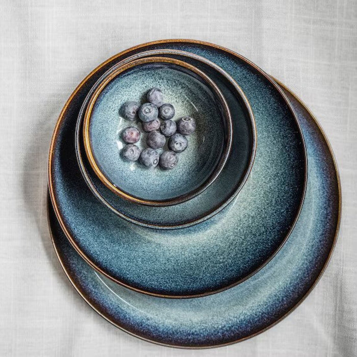 A tranquil blue GLADELIG deep plate, 21 cm (8 ½ inches)"-90503624