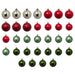 IKEA VINTERFINT Decoration bauble, set of 32, green/mixed colours