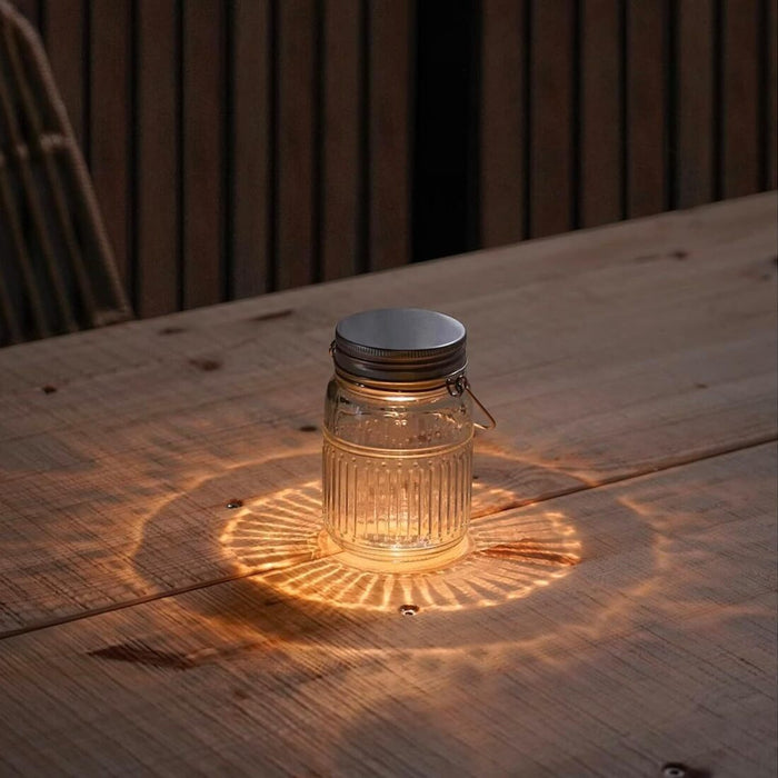 IKEA SOLVINDEN LED Decoration Lighting, Table, Outdoor Battery-Operated/jar Clear, 13 cm
