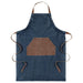 IKEA GRILLTIDER Apron in Blue/Brown - Stylish and Functional Kitchen Apron, 69x92 cm