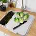 Chic and stylish chopping board in light grey from Ikea's LILLHAVET collection