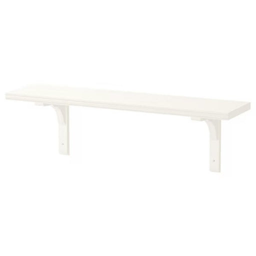 IKEA BERGSHULT / RAMSHULT Wall Shelf with two brackets, white finish