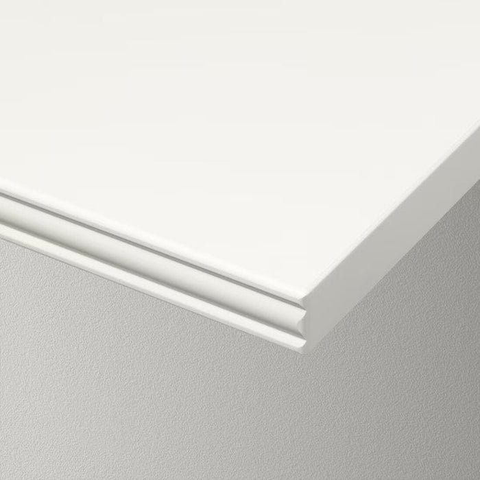 Detailed view of the wooden IKEA BERGSHULT / RAMSHULT Wall Shelf and brackets
