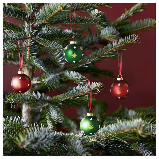 IKEA VINTERFINT Decoration, bauble, glass mixed colors adding holiday charm to your Christmas tree-80557603