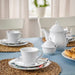 tylish UPPLAGA Cup and Saucer set being used for a cozy coffee momen 50560305