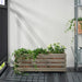 Digital Shoppy Outdoor flower box in light grey, dimensions 75x27 cm, ideal for garden or patio.  00535634