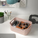 Compact storage box from IKEA, 24 by 17 centimeters in size.-90504058
