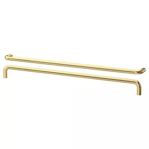 Enhance your furniture with the BAGGANÄS brass handle, showcasing its sleek design and warm, metallic finish- 60338428