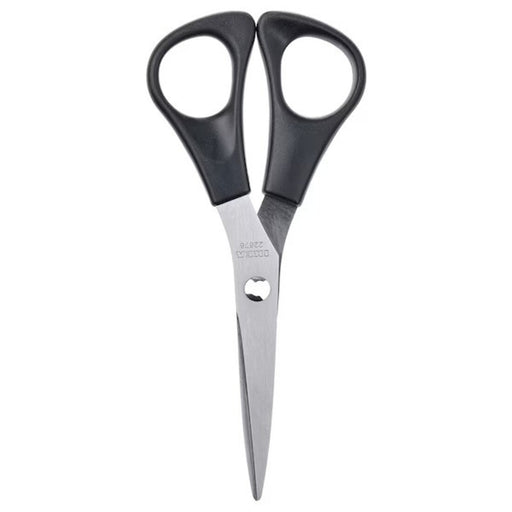 IKEA MÅNÖGA Scissors - 14 cm stainless steel/black, ergonomic design for precise cutting at home or office