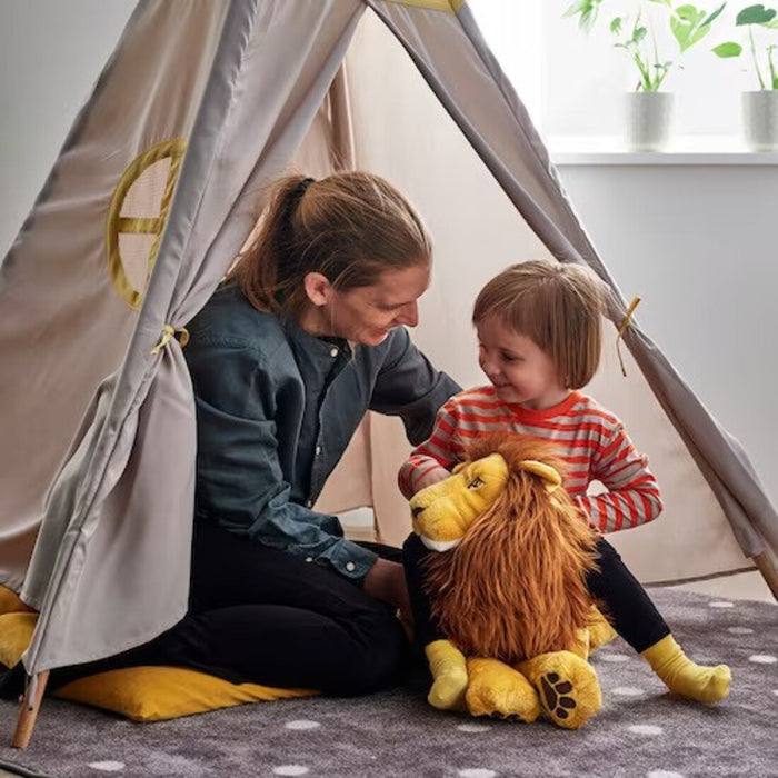 Cute and comforting DJUNGELSKOG Lion Soft Toy from IKEA.