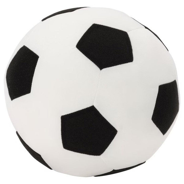 IKEA SPORTSLIG Ball storage/goal,with SPARKA soft toy football/black white