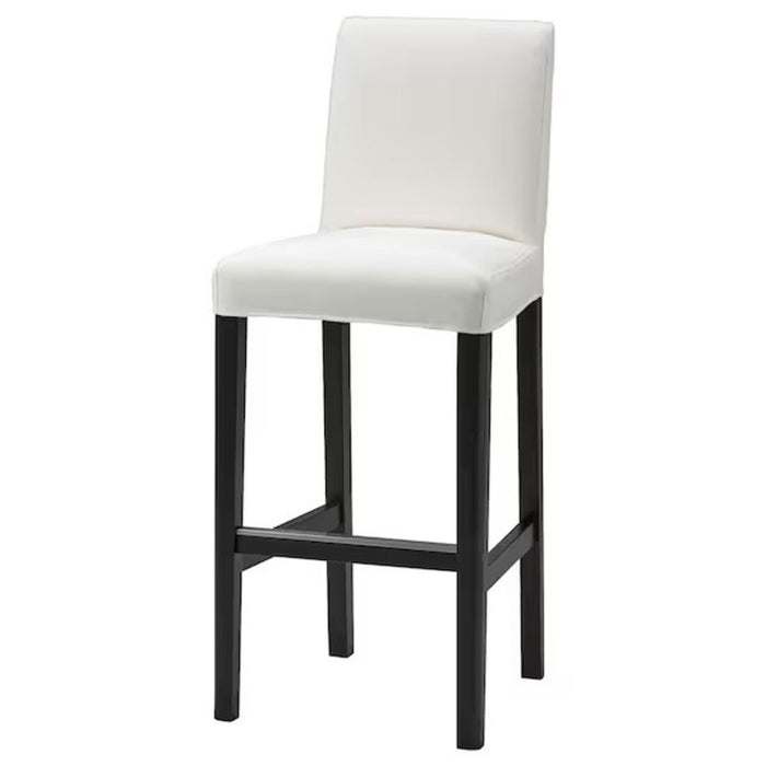 IKEA BERGMUND Cover for bar stool with backrest, Inseros white