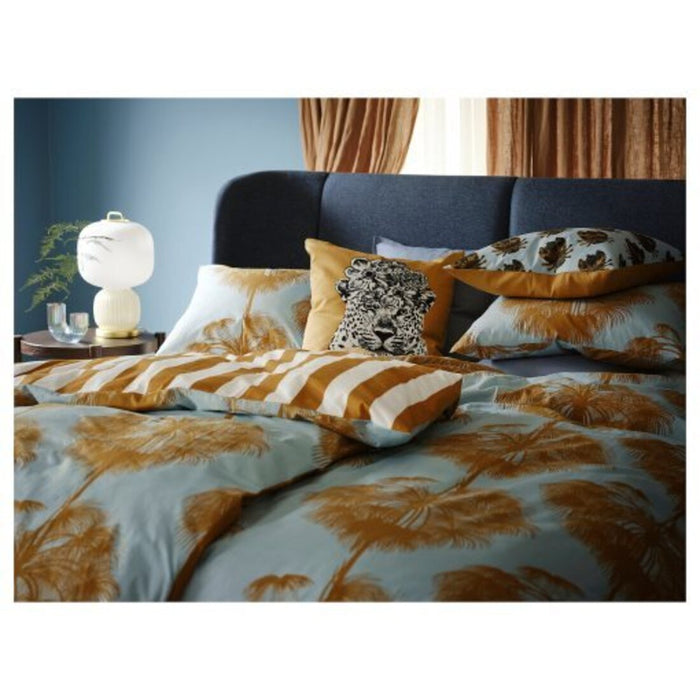 IKEA ANGLATRUMPET duvet cover and pillowcase, multicolor