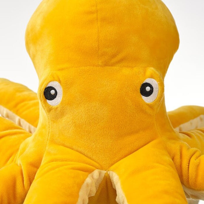 IKEA BLÅVINGAD Soft toy, octopus/yellow, 50 cm