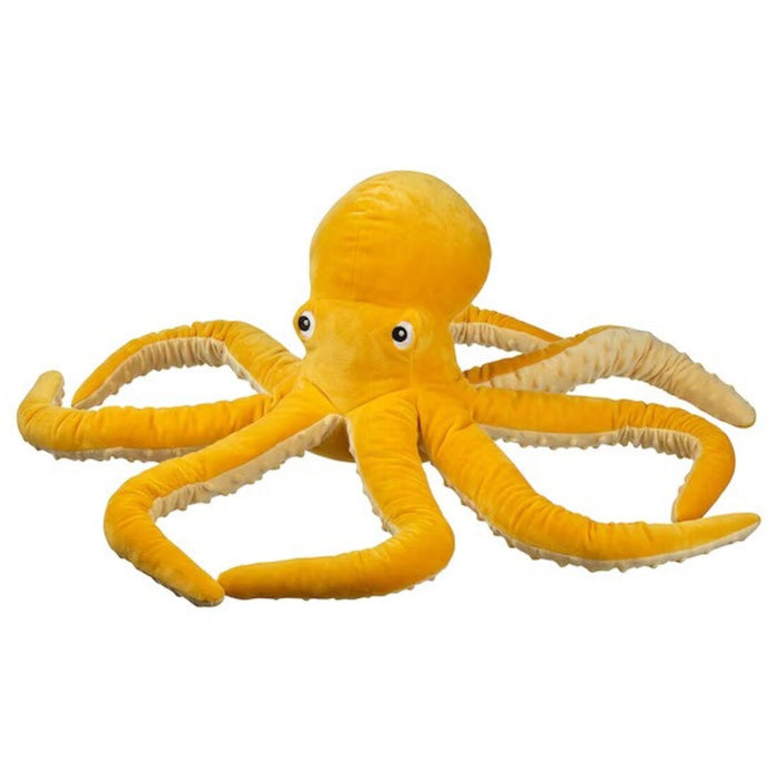 IKEA BLÅVINGAD Soft toy, octopus/yellow, 50 cm