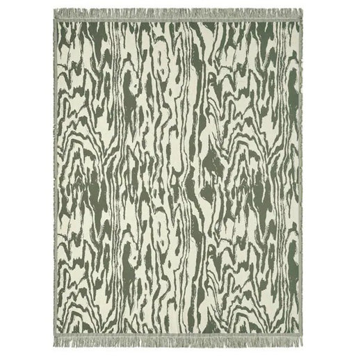 Enhance Your Décor with the TANDMOTT Throw in Grey-Green/Off-White – Perfectly Sized at 130x170 cm (51x67 inches