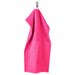 Coordinated hand towel in vibrant pink - part of the 6-piece set for a chic bathroom.