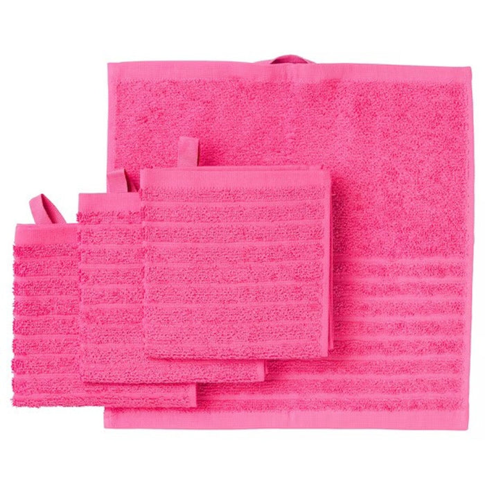 Four-pack of soft and absorbent washcloths, VÅGSJÖN, with dimensions 30x30 cm.
