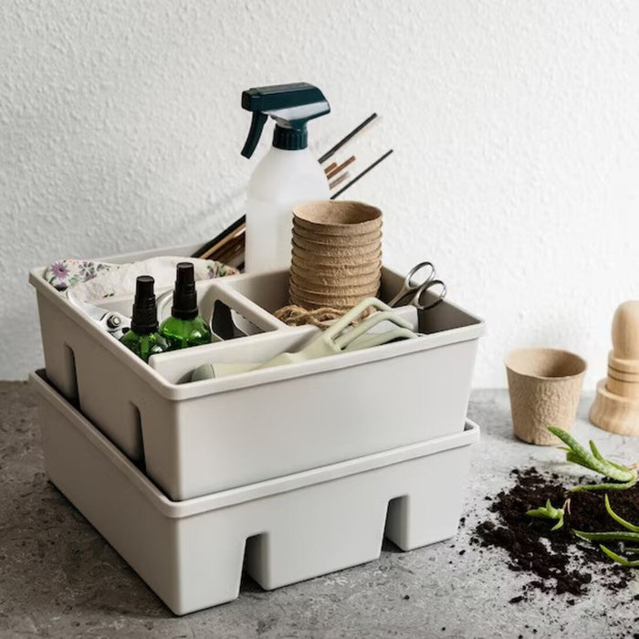 Stylish and Functional – IKEA FÅNGGRÖDA Insert in Light Grey – Elevate Your Home Organization with Contemporary Design-30559529