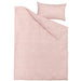 Stylish duvet cover and pillowcase light pink/white-40500699