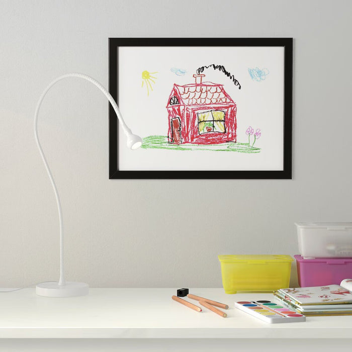 IKEA FISKBO picture frame, black, 30x40 cm (11¾x15¾ inches), displaying artwork or photos.50297428

