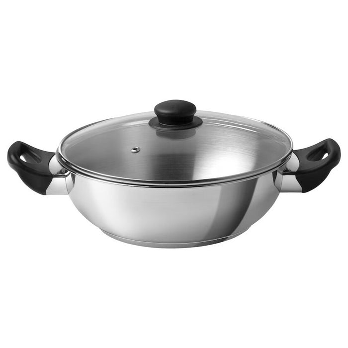IKEA GULDSPARID Kadai wok with lid, 26 cm (10 ") 50601443    