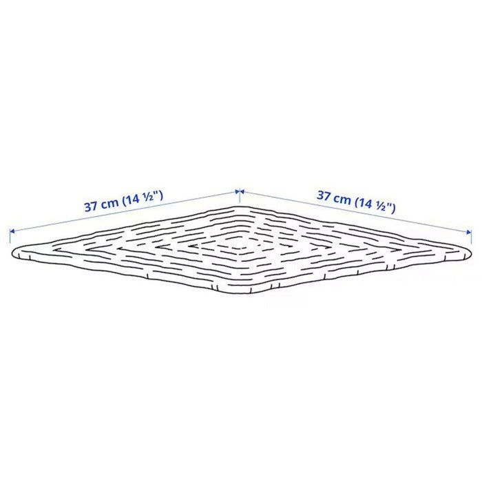 KEA White Ceramic Serving Set with 4 Jute Place mats, 4 Bowls, 1 Platter, 6 Spoons