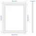 Measurements of IKEA FISKBO Frame, white, 30x40 cm (11 ¾x15 ¾ ")90300462
