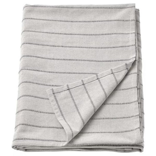 Grey SKÄRMLILJA Bedspread with intricate pattern and soft texture