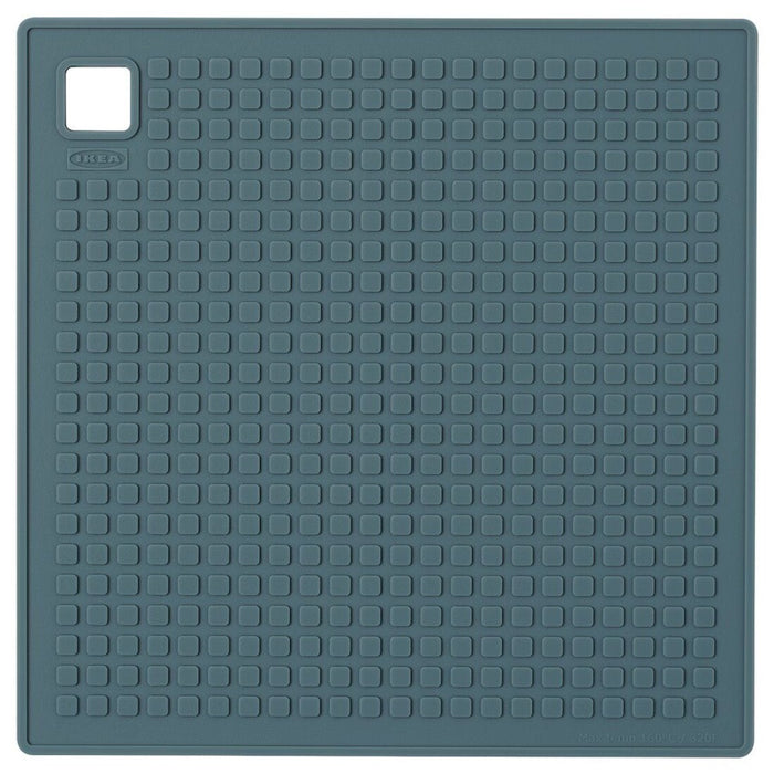 IKEA SANDVIVA Pot holder, silicone, Grey-Green, 18x18 cm (7x7 ")