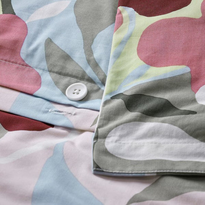 IKEA KORSKOVALL Duvet cover and 2 pillowcases, multicolour/floral pattern, 240x220/50x80 cm (94x87/20x31 ")