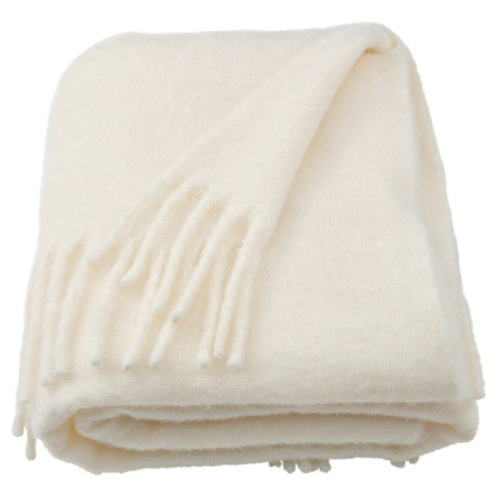 IKEA KLIPPOXEL Throw, off-white, 130x170 cm (51x67 ")50584622