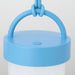 Close-up of battery-operated outdoor LED pendant lamp Blue in a garden setting
