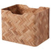  Ikea Box: Stylish bamboo storage container in brown.  50474591