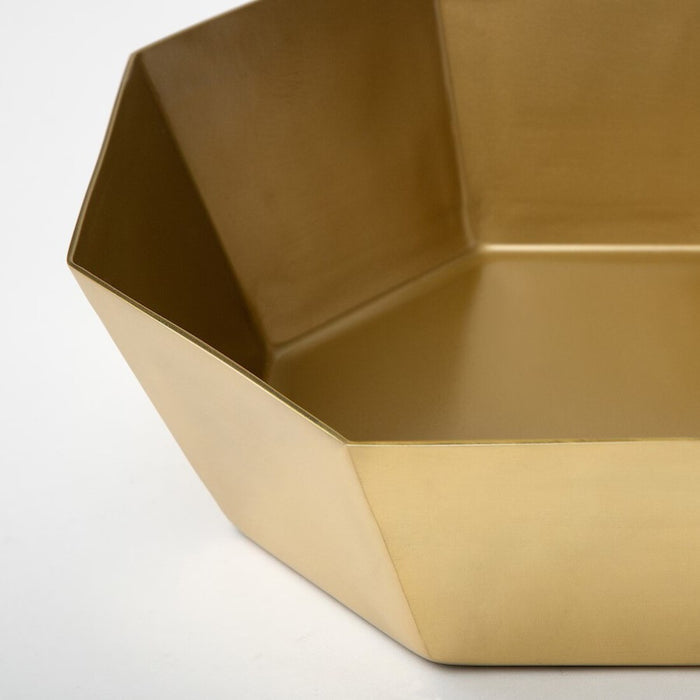 IKEA GOKVÄLLÅ Serving bowl, gold-colour, 26x26x9 cm (10x10x4 ")