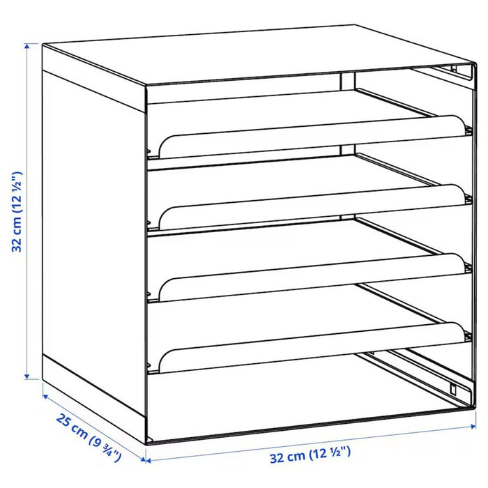 IKEA HARVMATTA Letter tray, anthracite