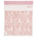 IKEA ISTAD Resealable Bag – 2.5L (20 Pack) – Pale pink plastic bag with a decorative pattern of curved lines and semi-circles. Features a double-seal strip for secure closure, making it ideal for food storage, travel, and organizing household items. The IKEA logo is visible on the upper right corner.-80592710