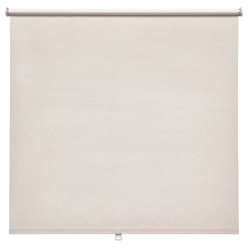 IKEA FÖNSTERBLAD beige block-out roller blind (120x155 cm) laid flat showing lightproof fabric and minimalist design 20538448