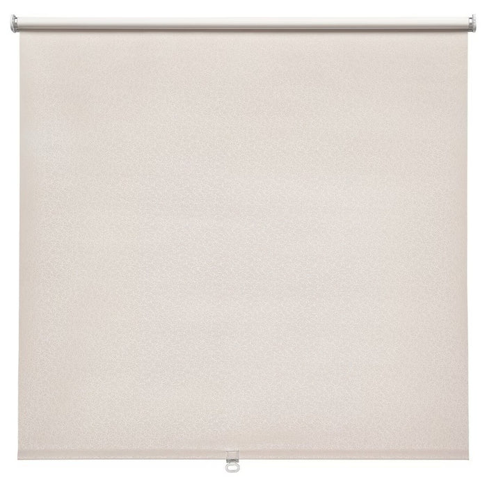 IKEA FÖNSTERBLAD beige block-out roller blind (120x155 cm) laid flat showing lightproof fabric and minimalist design 20538448