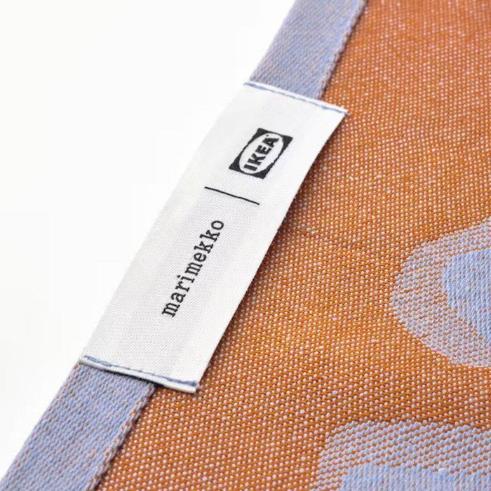 IKEA BASTUA Bench towel, blue/green, 45x60 cm (18x24 ") ( pack of 2 ) with Throw, blue/orange, 90x180 cm (35x71 ")