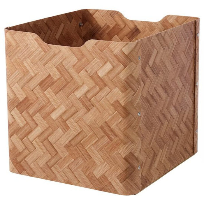 Ikea Box: Stylish bamboo storage container in brown. 10474593