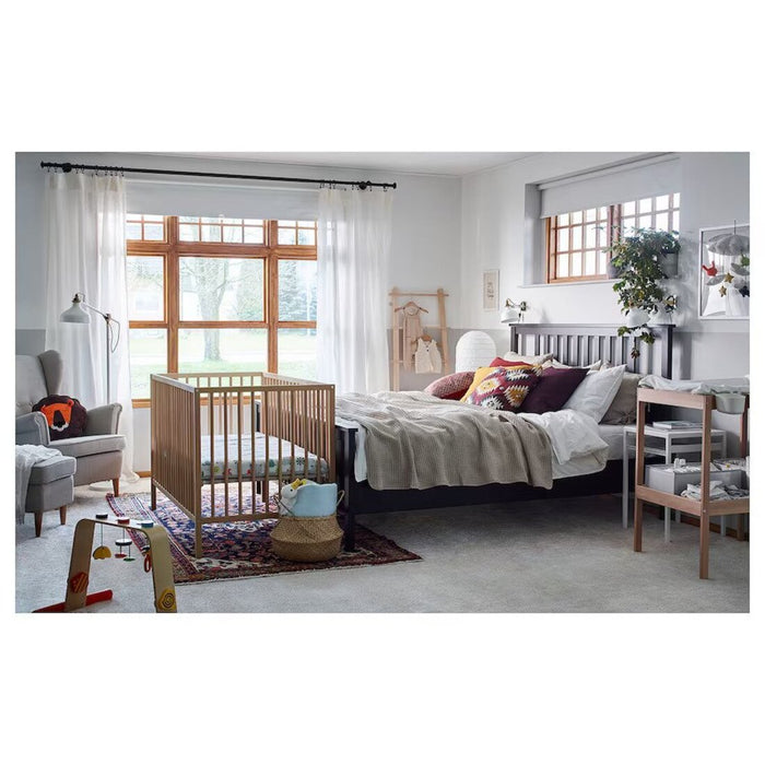 High-quality beech wood Ikea Cot for peaceful sleep 70443004