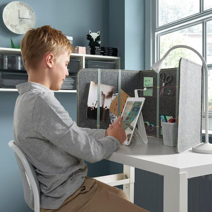 Freestanding IKEA Desk Divider - Tall divider panel with a stable base for added privacy