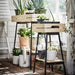 IKEA VANILJSTÅNG plant stand in pine and black, a 67 cm (26.5-inch) tall tiered shelf for indoor plants. 60426340