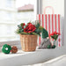 Compact Red Artificial Plant, Suitable for Any Setting 10562151