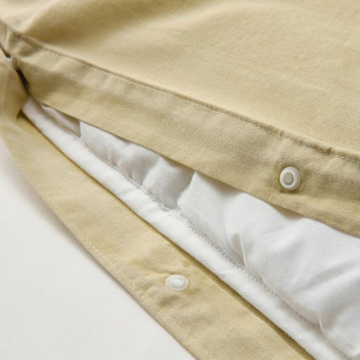 A close-up shot of IKEA's pillowcase in a hidden button-70490806