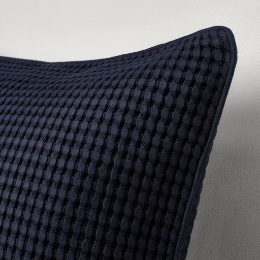 IKEA VÅRELD Cushion Cover - 20x20" - Contemporary Comfort in Black-Blue-20500426